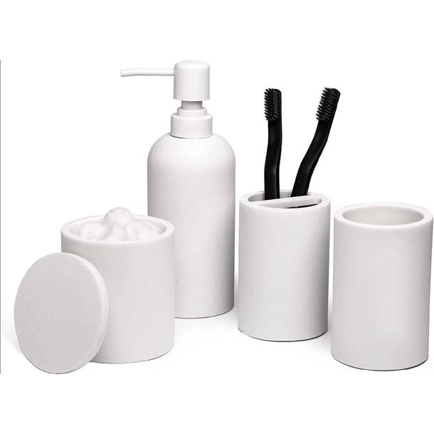 Bungalow Rose Mekka 4 Piece Bathroom Accessory Set & Reviews Wayfair